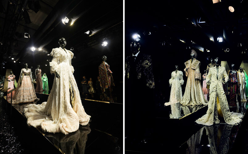 Archival pieces on exhibit included Rekha's outfit featured in Vogue Arabia, iconic film costumes and more.