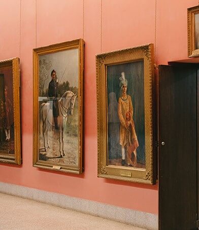 Raja Ravi Varma paintings at the Lukshmi Vilas Palace
