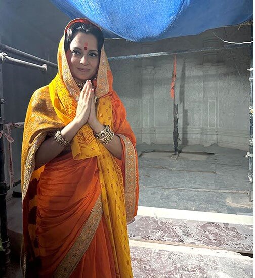 Ranaut at Ram Janmbhoomi temple in Ayodhya