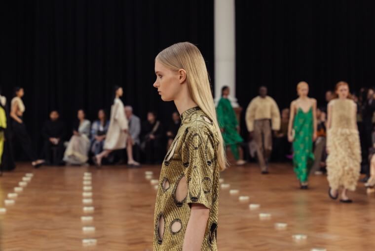 A closer look at the top with punctured hole-like openings.