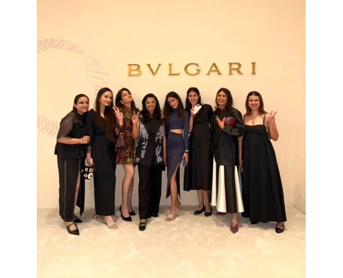 Team Longform at the opening of Bvlgari Serpenti Infinito exhibition at NMACC in Mumbai.