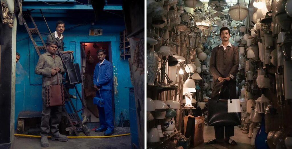 Campaign shots from Chamar Studio shot across Mochi Galli and Chor Bazaar in Mumbai.