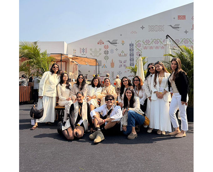 Thapar and Raheja with the Longform team at India Art Fair.