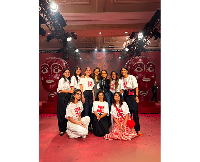 At designer Masaba Gupta's ICW showcase.