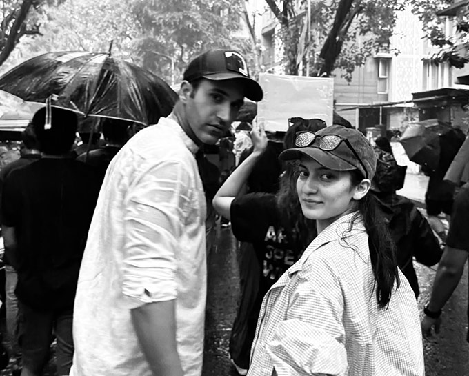 Actors Gurfateh Singh Pirzada and Pratibha Ranta joined student-led protests in Mumbai.