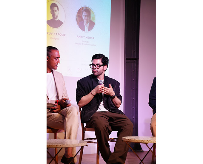 Arun Jothi and designer Dhruv Kapoor.