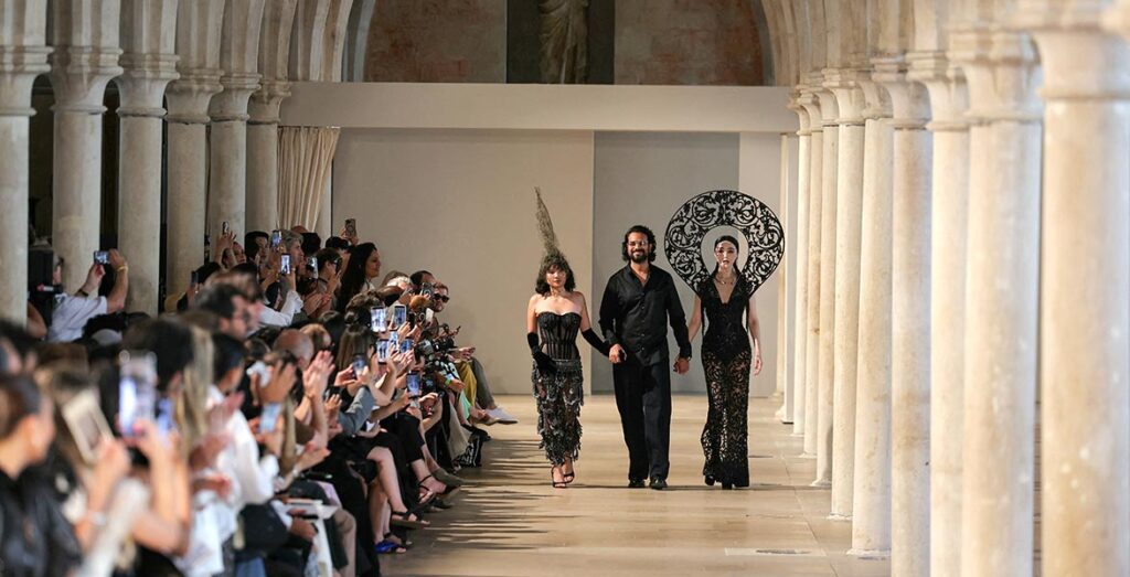 Mishra takes the final bow with Rei Ami and Fan Bing Bing.